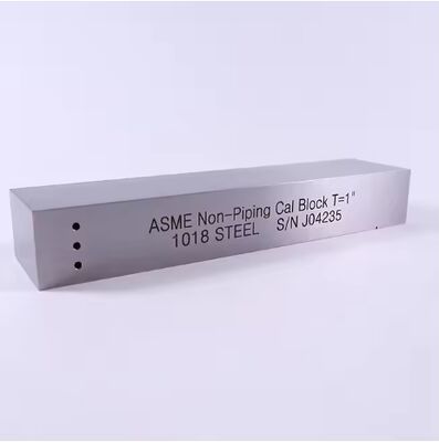 ASME Non-Piping Cal Block T=1 Inch ASME TYPE 1018 Steel Calibration Block For UT Shear Wave (1 Inch Thickness)