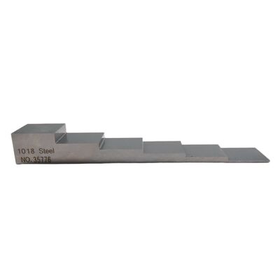 1018 Steel 6 Step Calibration Block with 1-3-5-7-10-15mm Thickness for Ultrasonic Testing