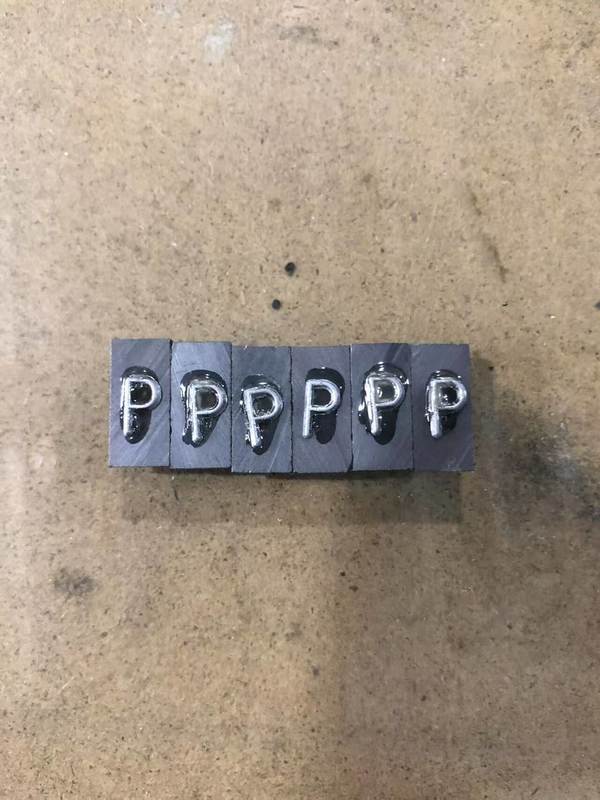 Acrylic Lead Letters For Xray Markers 7×4×1mm  Multi Size Can Be Available