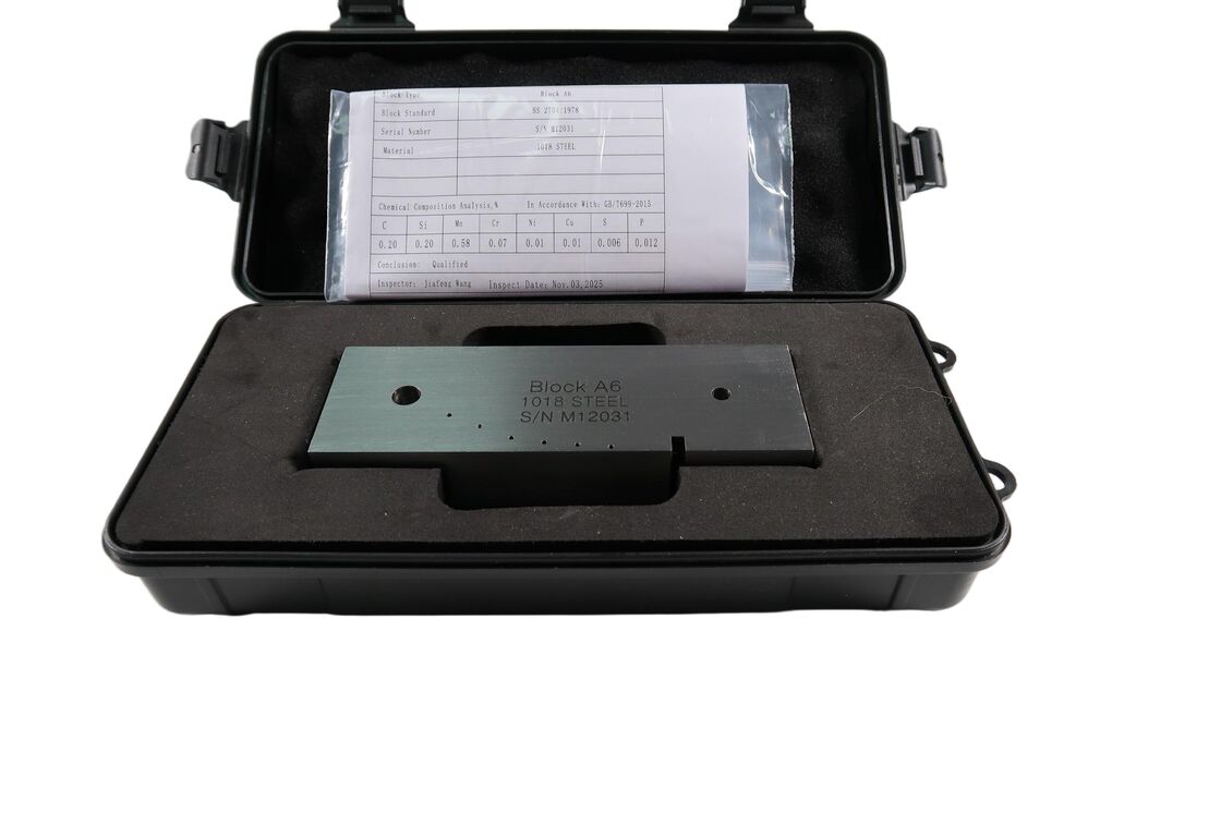 NDT A6 CALIBRATION BLOCK Test Block According Standard BS 2704:1978