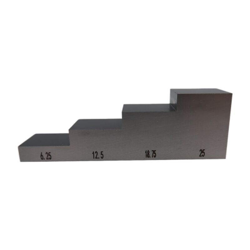 4‑Step Thickness 6.25-12.5-18.75-25mm Ultrasonic Testing Calibration Reference Block 1018 Steel